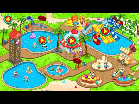 Water Park: Fun Water Slides Video Gameplay For Kids And Children