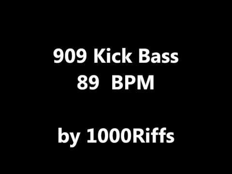909 Kick Bass Drum : 89 BPM - Beats Per Minute