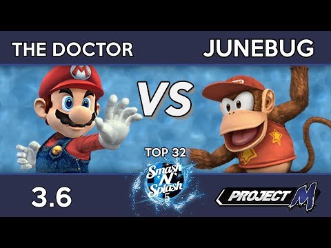 Junebug (Sheik) vs The Doctor (Mario) - Smash 'N' Splash 5 Top 32