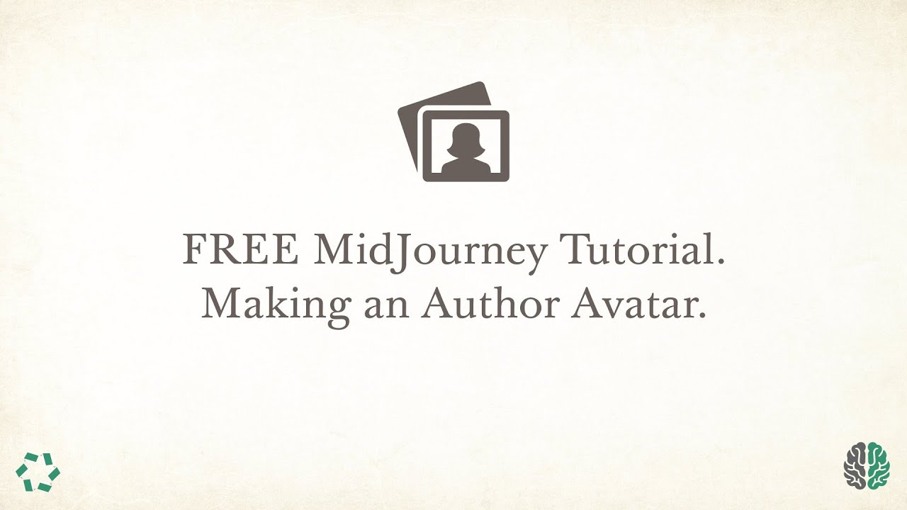 FREE Midjourney Tutorial. Making an Author Avatar.