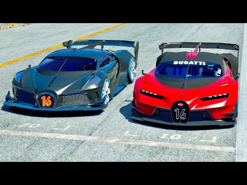 Bugatti Black Devil VGT vs Bugatti Vision GT at Highlands