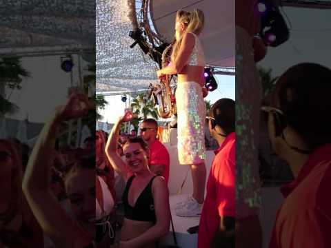 The Lovely Laura 2017 at Ocean Beach, Ibiza