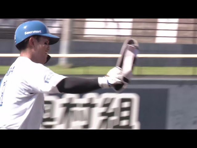 【ファーム】好守で大活躍!! ファイターズ・今川優馬 右中間への今季第1号2ランホームラン!! 2025年8月2日 北海道日本ハムファイターズ 対 埼玉西武ライオンズ