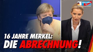 Uproar in the Bundestag as Alice Weidel settles the score with Merkel's government policy! - AfD ...