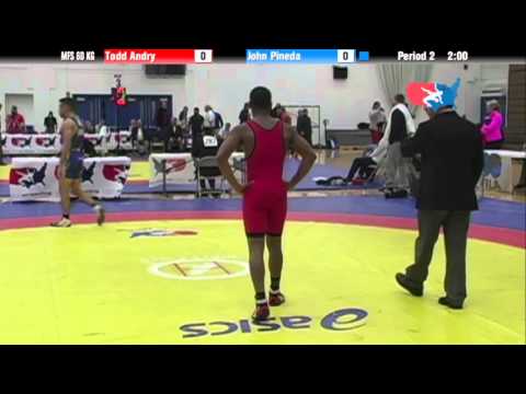 60 KG Consolation R3 - Todd Andry (tate miller) vs. John Pineda (CAN)