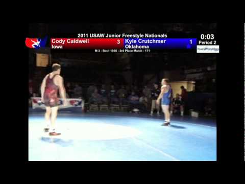 Junior Freestyle 3rd 171 - Cody Caldwell (IA) vs. Kyle Crutchmer (OK)