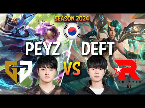 GEN Peyz vs KT Deft - Peyz ZERI vs Deft KAI'SA ADC - Patch 14.5 KR Ranked CHALLENGER | lolrec