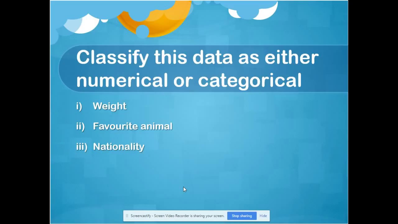 Categorical and Numerical Data