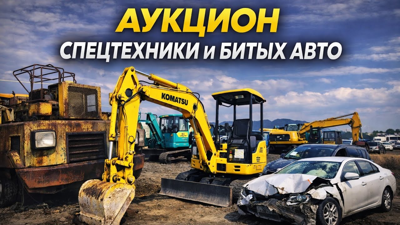 Аукцион спецтехники и битых авто! 
