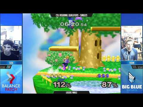 CSL NE Melee Finals 2018 - Slox (Fox) vs. th0rn (Falco) - SSBM LF