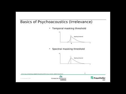 Lecture Audio Coding, Part 10, Prefilter, Ultra Low Delay Coding