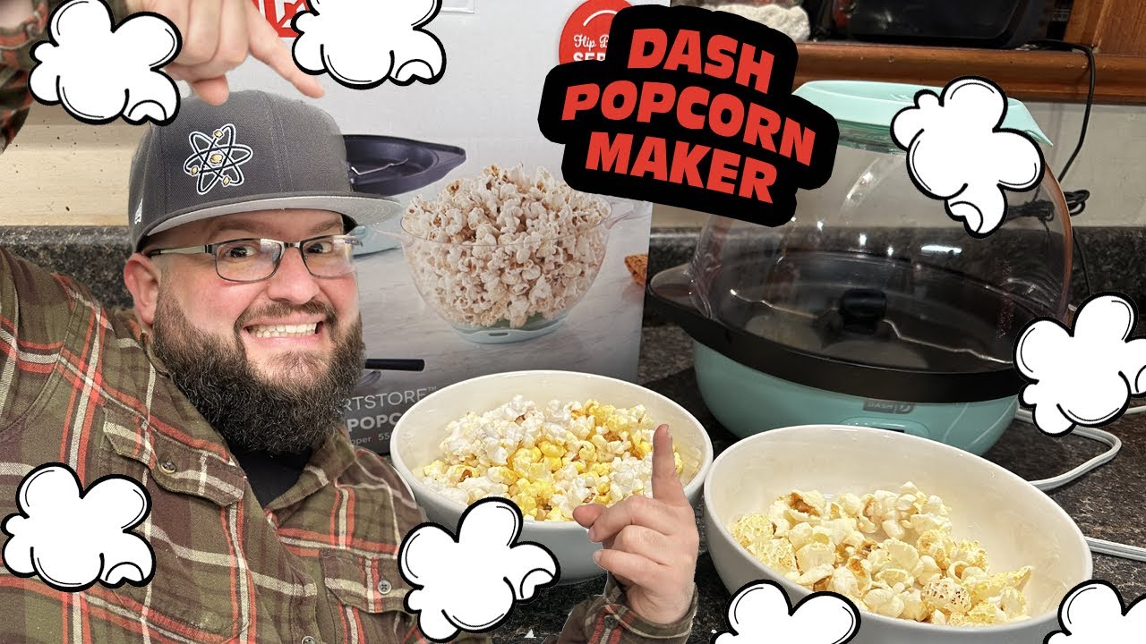 Dash stirring popcorn maker with recipes