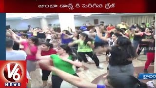 Zumba Dance | Girls Showing Interest on Fun and Fitness Dance | Hyderabad | V6 News