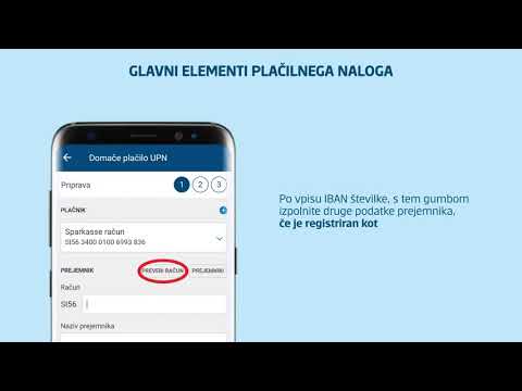 Izvajanje plačil v M.Stiku, mobilna banka Sparkasse