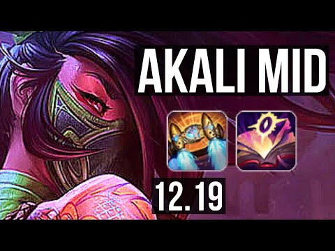 AKALI vs SYNDRA (MID) | 7/0/6, 67% winrate, Godlike | EUW Grandmaster | 12.19