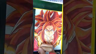 始め画質悪いけど、超サイヤ人4ゴジータです！！#ドラゴンボール #超サイヤ人 #ゴジータ #描いてみた #コピック