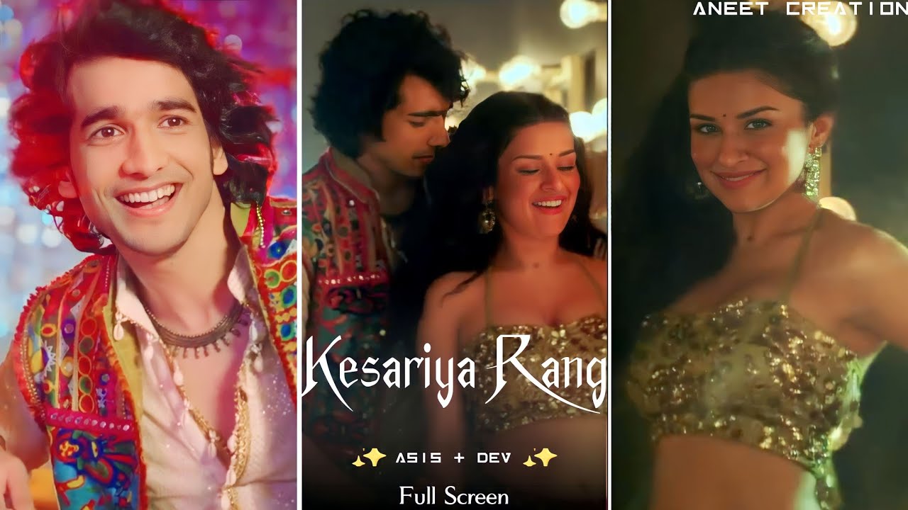 Kesariya Rang Song Full Screen WhatsApp Status | Avneet Kaur | Shantanu M | Asees Kaur | Dev Negi