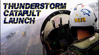 EXTREME Weather EA-18G Catapult Launch Narration