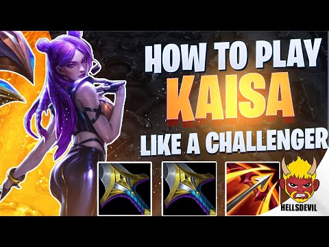 WILD RIFT | How To Play Kaisa Like A Challenger! | Challenger Kaisa Gameplay | Guide & Build