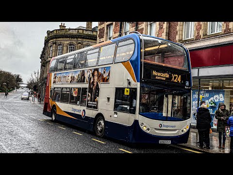 A19! Stagecoach Sunderland E400 19644(SP60 DSY) on the X24 to Newcastle