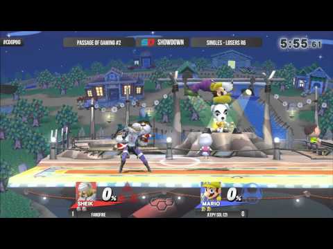 PoG #2 - Singles - Losers R6: FangFire (Sheik) vs Jeepy Sol (Wario/Mario)