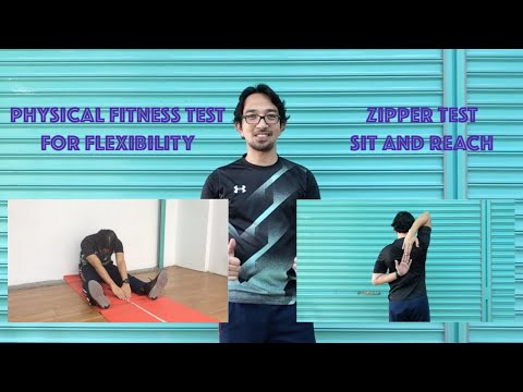Part of a video titled PHYSICAL FITNESS TEST FOR FLEXIBILITY | SIT AND REACH