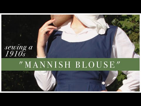 Sewing a 1910s "Mannish Blouse" for a WLAA Farmerette Uniform