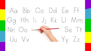 Abc, Abcd, tracing Alphabet| Alphabet Tracing and colouring