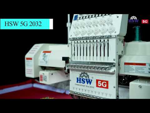 HSW 2032-5G Single Head 12 Needle Computerized Embroidery Machine