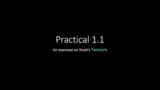 Practical 1.1 – Torch