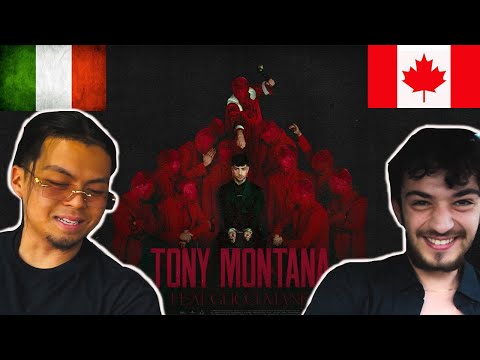 CANADIANS REACT TO ITALIAN TRAP - Tony Effe, Gucci Mane - Tony Montana (Visual)