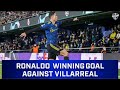 villareal 0-2 man united extended highlights all goals