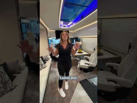 Is this still camping? This is what a €2 million luxury liner looks like inside! 💸 #luxury #camping