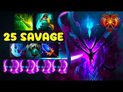 25 SAVAGE [ Spectre ] INTENSE CARRY LATE GAME - DOTA 2 GAMEPLAY