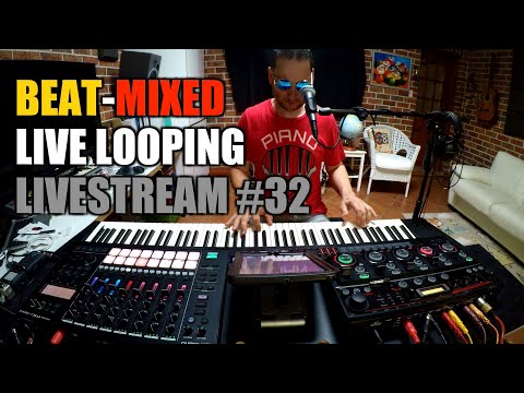 "Beat-Mixed" Live Looping Livestream Session #32 Feat RC-505 Loopstation & MC-707 Groovebox