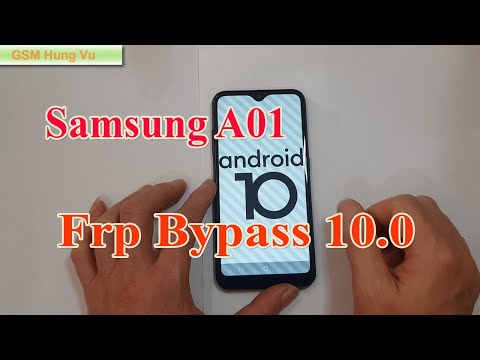 Samsung Galaxy A01 Frp Bypass Android 10.0 without PC / not install Apk.
