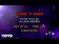 Allison Moorer - Think It Over (Karaoke)