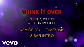 Allison Moorer - Think It Over (Karaoke)
