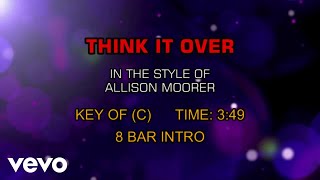 Allison Moorer - Think It Over (Karaoke)
