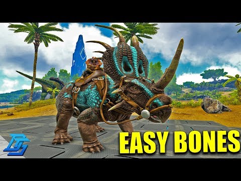 EASIEST WAY TO GET BONES, ARKeology event, ALPHA STYRACOSAURUS - ARK Survival Evolved (EC MOD)