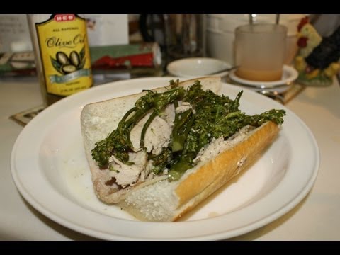 Italian Roasted Pork and Broccoli Rabe Sandwich