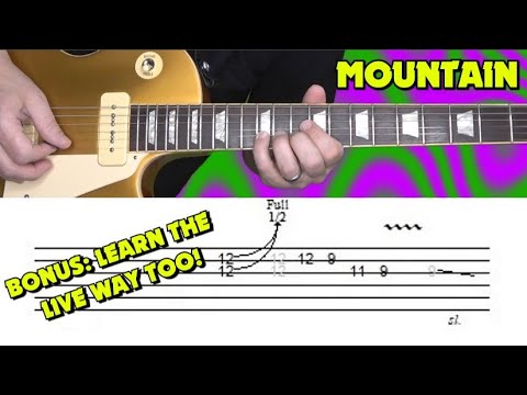 Mountain - Mississippi Queen - Guitar Solo Lesson with Tabs!