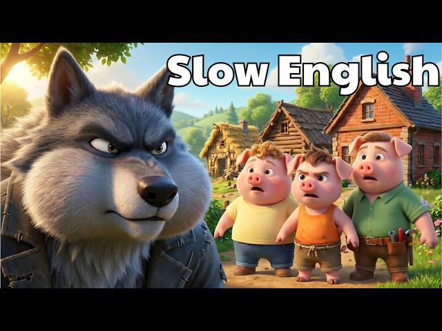 The Three Little Pigs & The Big Bad Wolf | Easy English Listening Practice Fairy Tales (A2 Level) SDDEFAULT Thumbnail