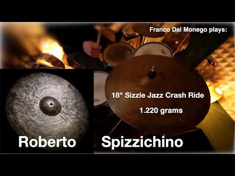 Spizzichino 18" Jazz Sizzle Crash Ride 1220 grams - Franco Dal Monego