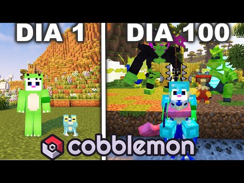 JUGUÉ 100 DIAS EN UN MUNDO DE POKEMON EN MINECRAFT (COBBLEMON)