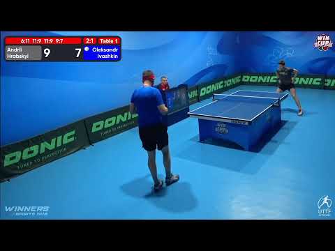 00:30 Andrii Hrabskyi (3:1) Oleksandr Ivashkin West 5 WIN CUP 20.10.2022 | TABLE TENNIS WINCUP
