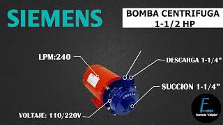 Bombas Centrifugas Siemens cabezal corona