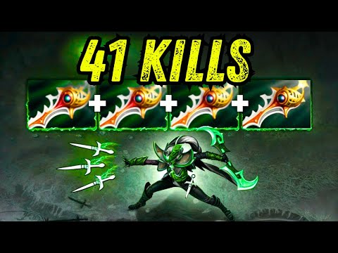 RAMPAGE 🔥🔥🔥 Insane One Shot Damage Nullifier + Desolator Build 41Kills 🔥Phantom Assassin Dota 2