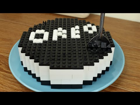 Lego Oreo Cheesecake - Lego In Real Life 7 - Stop Motion Cooking & ASMR