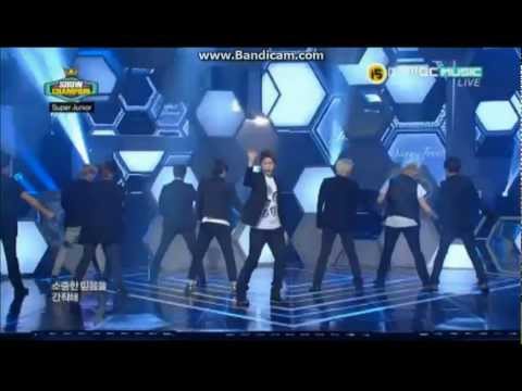 [HD] 120710 Super Junior - Sexy, Free & Single LIVE (COMEBACK STAGE) @ MBC Show Champion